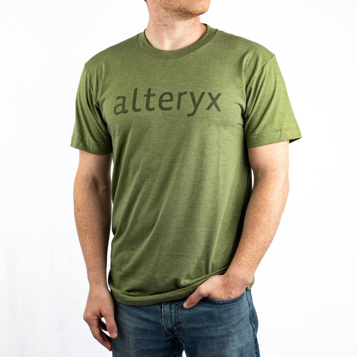 Wordmark Tee in Green