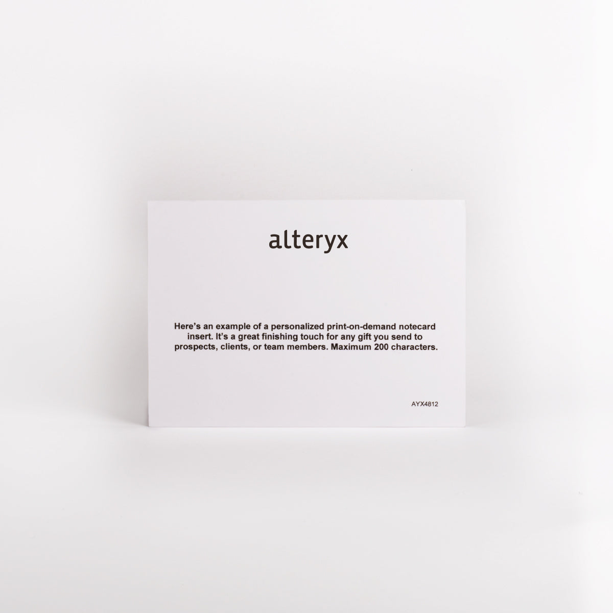 Personalized Notecard Insert