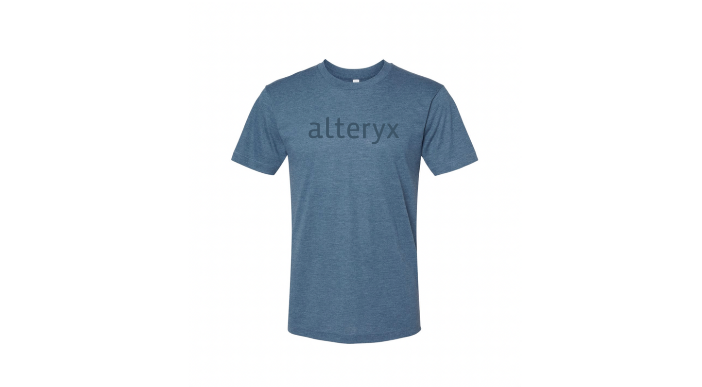 Wordmark Tee in Blue