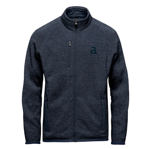 Avalanche Fleece Sweater Jacket Men's Gray Outdoor Hiking Full Zip Size 2XL