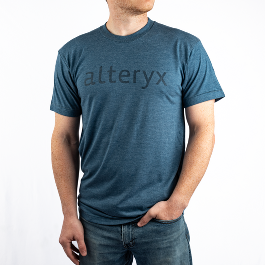 Wordmark Tee in Blue