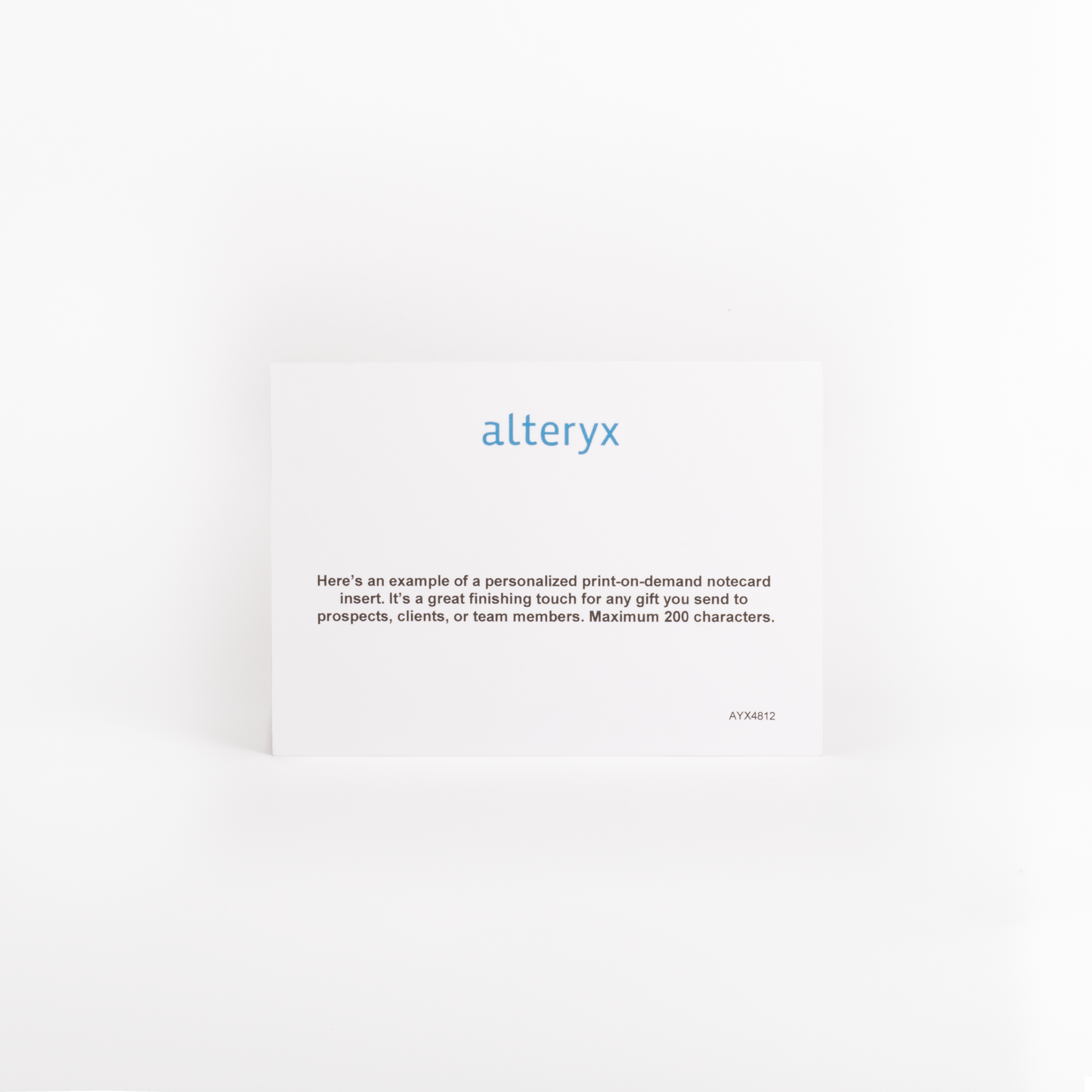 Personalized Notecard Insert