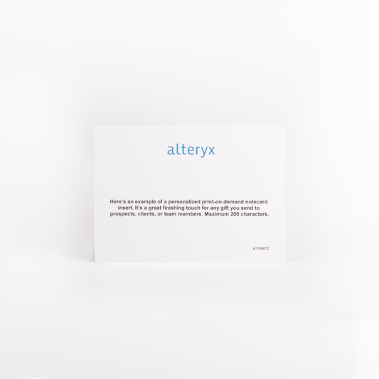 Personalized Notecard Insert