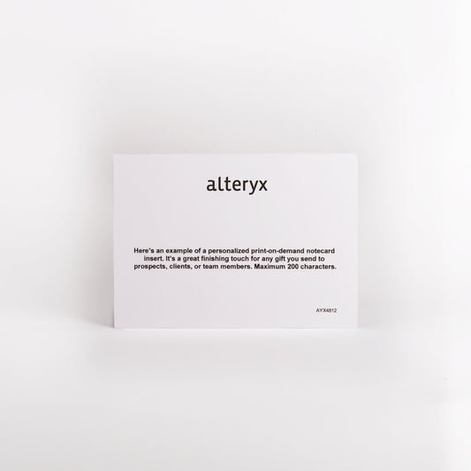 Personalized Notecard Insert