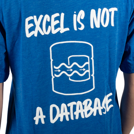 Excel is Not a Database Unisex Triblend Tee