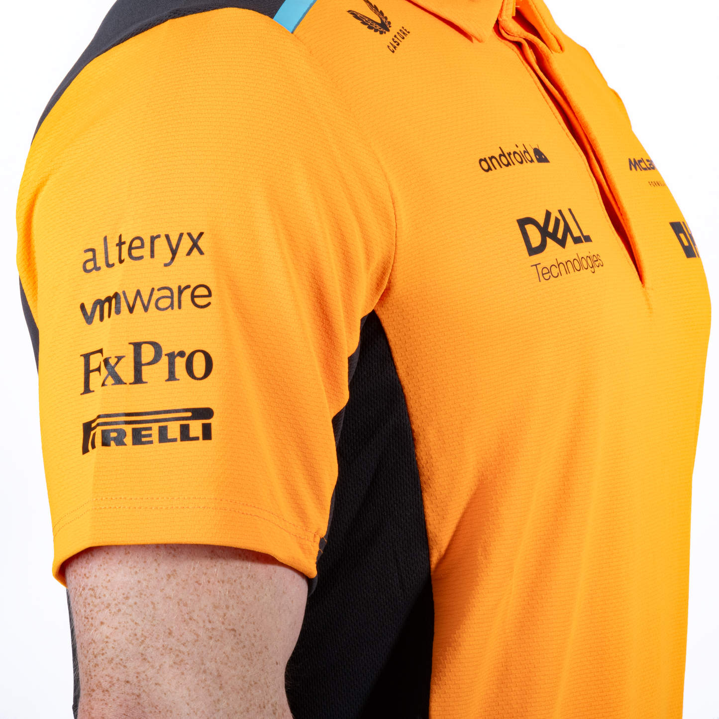 McLaren Official 2023 Team Polo Shirt - Men's Papaya