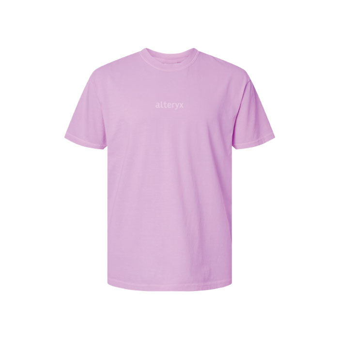 The Embroidered Word Mark Tee in Orchid