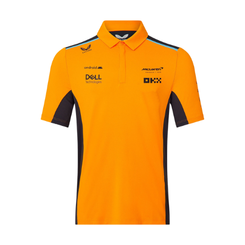 McLaren Official 2023 Team Polo Shirt - Men's Papaya
