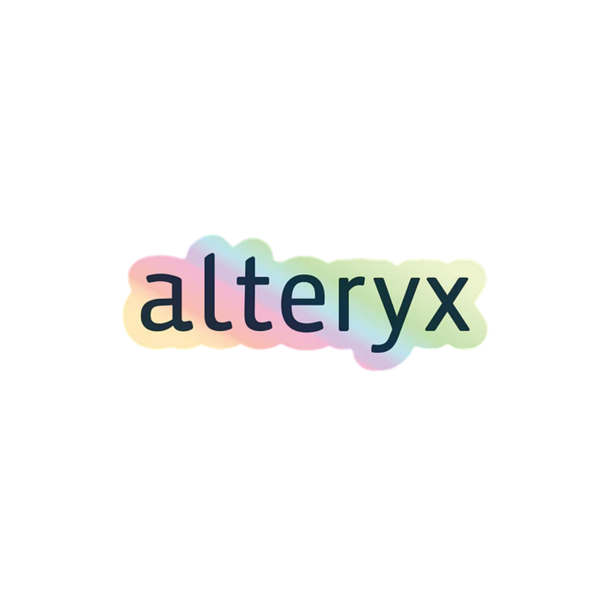 Alteryx Holographic Wordmark Sticker