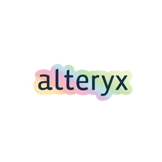 Alteryx Holographic Wordmark Sticker